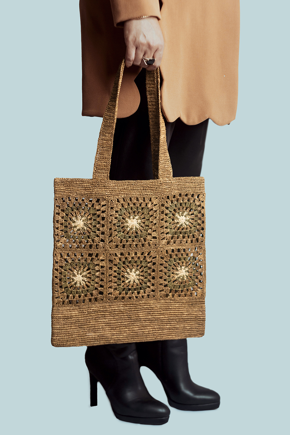Totebag-KÖLÖ-0 Bandoulière AÏNA en chaine - Maison SAHÏA Madagascar